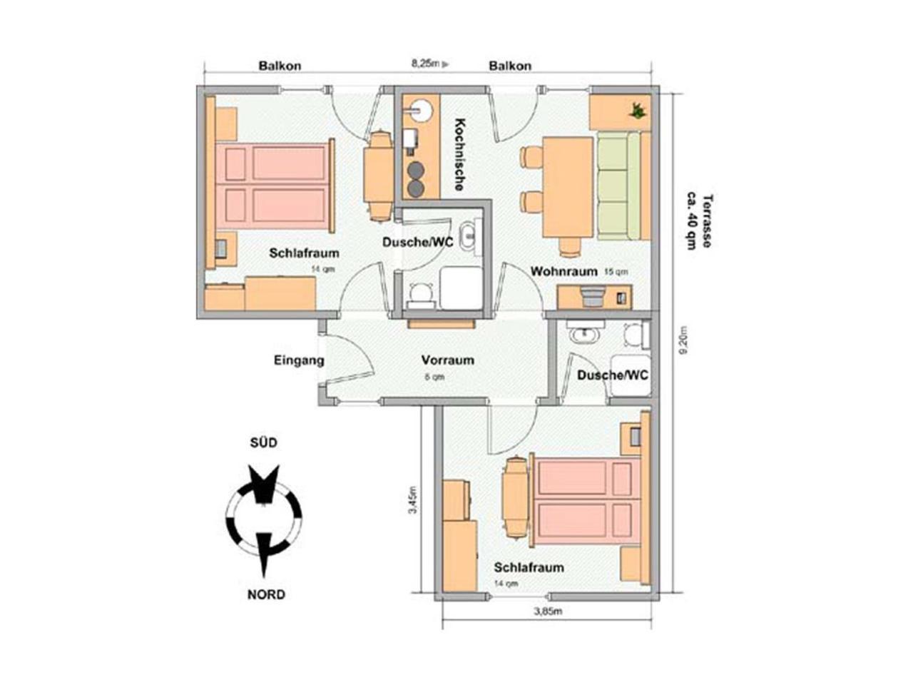 레르모스 Haus Enzian 아파트 외부 사진