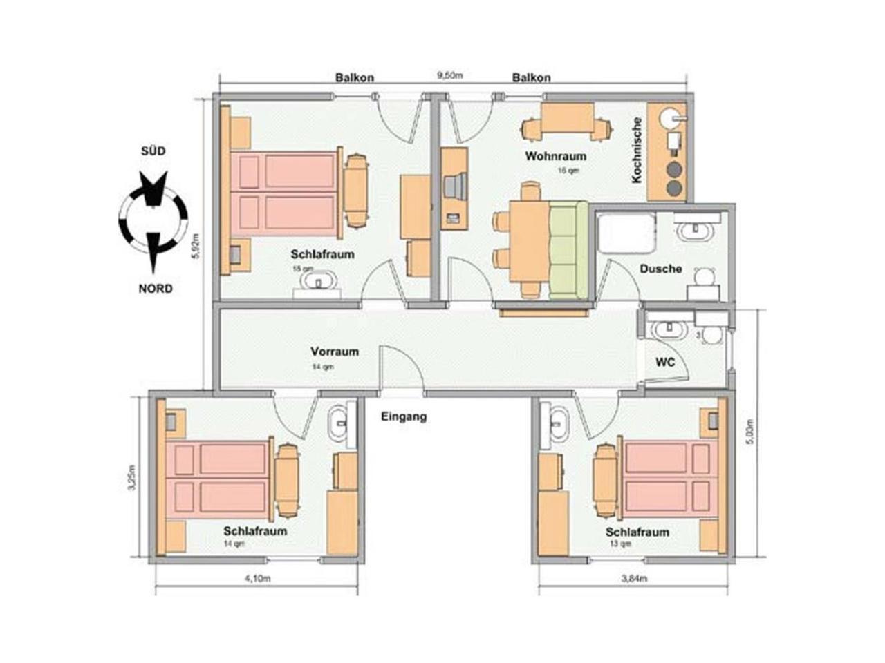 레르모스 Haus Enzian 아파트 외부 사진